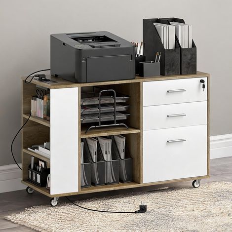 Meuble de rangement de bureau 100 x 40 x 65,5 cm (1/5)