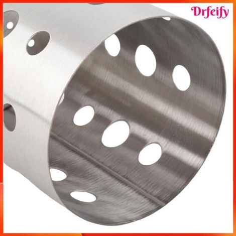 Organisateur d'ustensiles de cuisine - - Acier inoxydable - Support avec drainage - Petite taille (1/5)