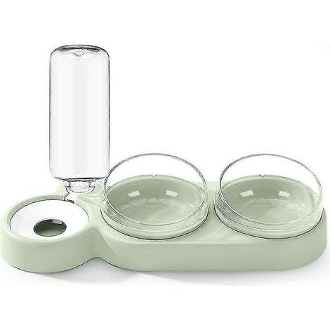 Comederos para gatos, comederos y bebederos para gatos y perros con bebedero automático F (1/5)