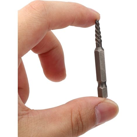 Extracteur de vis cassées (lot de 5) - Hexagonal argenté - Acier rapide - Extracteur de boulons endommagés - 50 mm (1/5)