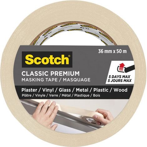 SCOTCH - Ruban de masquage classique 36 mm x 50 m