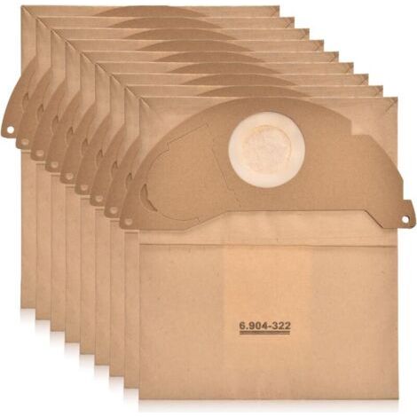 Pair Lntyq 8 pièces 6.904-322.0 Sac d'aspirateur pour Kärcherr, lot de 8 sacs filtrants en papier Sacs filtrants Premium (1/4)