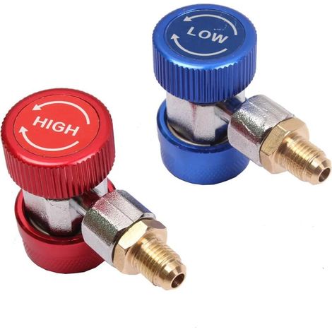 Les raccords de Charge CA de coupleur Rapide Ajustable CA R134A connectent l'adaptateur kit de Conversion de climatisation de Voiture 1/4"SAE HVAC