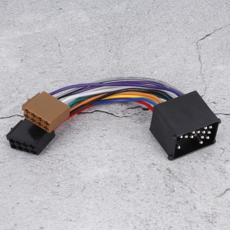 Adaptateur autoradio - - Faisceau stéréo ISO - Compatible BMW - Installation simple - Matériau ABS (1/4)