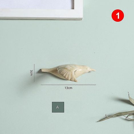 3D-Wanddekoration aus Keramik in Vogelform – 1 Stück (1/3)
