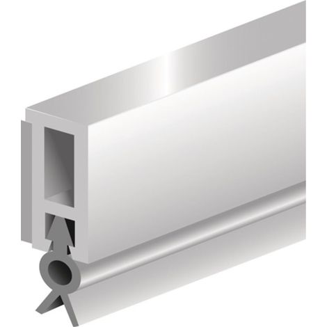 Binario di tenuta PTS-ZK lunghezza 2100 mm larghezza 6 mm bianco bianco con labbro in PVC morbido ELLEN (1/2)