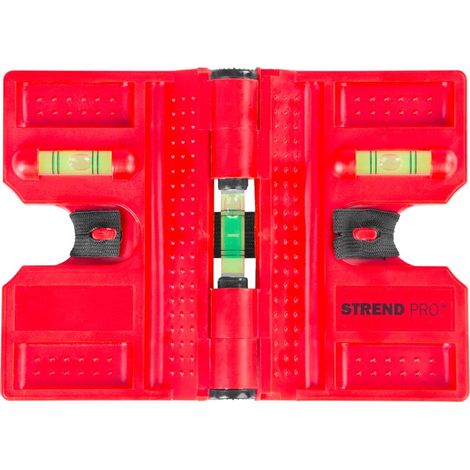 Wasserwaage Strend Pro FSB-12, 135 mm, Winkel, für Pfosten, Winkelmesser mit Magnet (1/4)