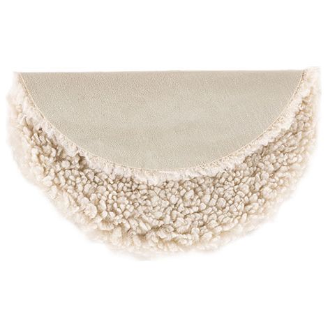 Katy Sitzkissen Ø34 cm Kunstleder weiß.
