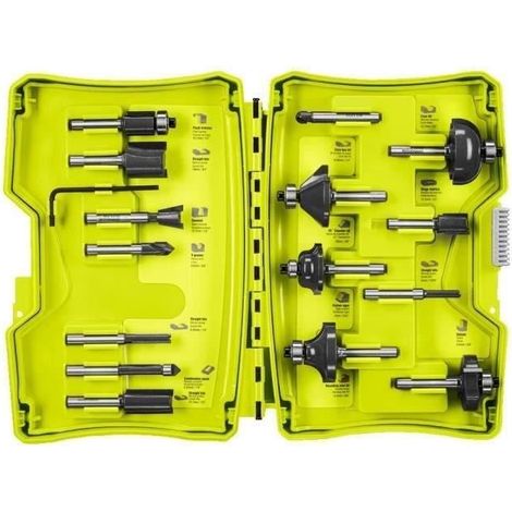 Ryobi RAKRBS15 Set mit 15 Holzschneidern (1/3)