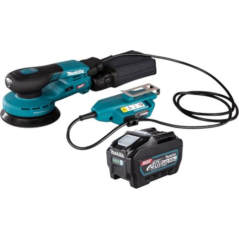 Makita BO 001 CGT1 Levigatrice rotorbitale a batteria 40 V max. 125 mm 5,0 mm di corsa Brushless + 1x batteria ricaricabile 5,0 Ah - senza caricabatteria (1/5)