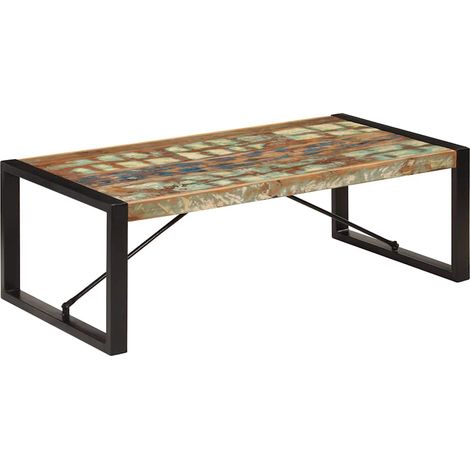 vidaXL Table basse 120x60x40 cm Bois de récupération solide (1/5)
