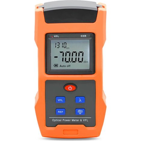 2 en 1 Testeur de fibre optique alimenté par batterie rechargeable Compteur de puissance optique -70+10dBm avec localisateur visuel de défauts VFL (1/5)