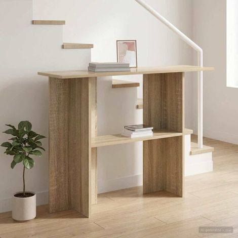 vidaXL Tavolo consolle Rovere Sonoma 100 x 30 x 75 cm