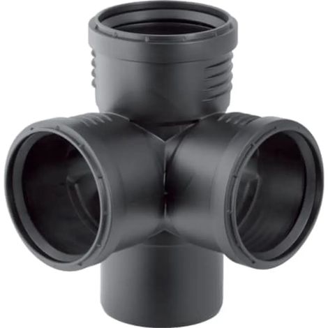 Geberit Silent-PP Derivazione angolare 87,5°, DN 125 / 100 / 100, 390.662.14.1