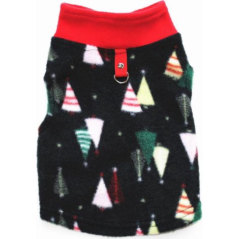 Warme Fleece-Hundebekleidung für Herbst und Winter, verdickte Weste, Mantel, T-Shirt-Kostüm, karierte Jacke mit Zugring, Größe 7 (1/5)
