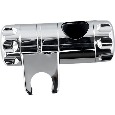 Support de pommeau de douche pour barre de douche coulissante de 25 mm, support chromé réglable avec fixation robuste, pièce de rechange pour barres de douche (1/5)