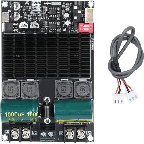 Convient pour l'amplificateur de puissance numérique pur TPA3221, amplificateur audio stéréo, DC 10-30V, 200W, amplificateur mono ponté, subwoofer (1/3)