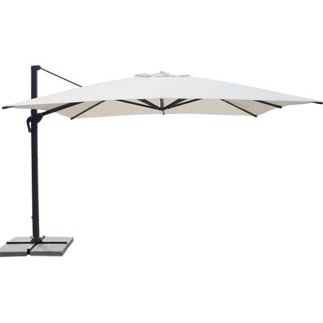 Ombrellone Professionale Bar Giardino Ristorante Palo Laterale Alluminio 4x4 Mt (1/4)