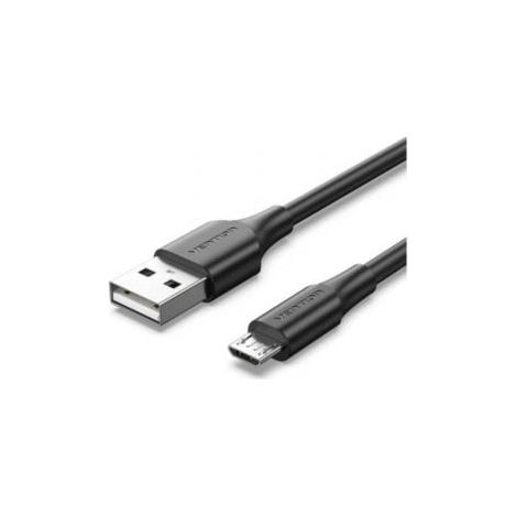 Cable USB 2.0 Vention CTIBC/ USB Macho - MicroUSB Macho/ Hasta 60W/ 480Mbps/ 25cm/ Negro