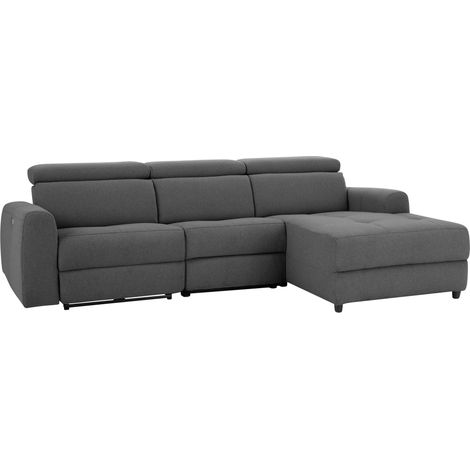 Capena-Canapé 3 places Chaise Longue Electrique Droite (1/5)
