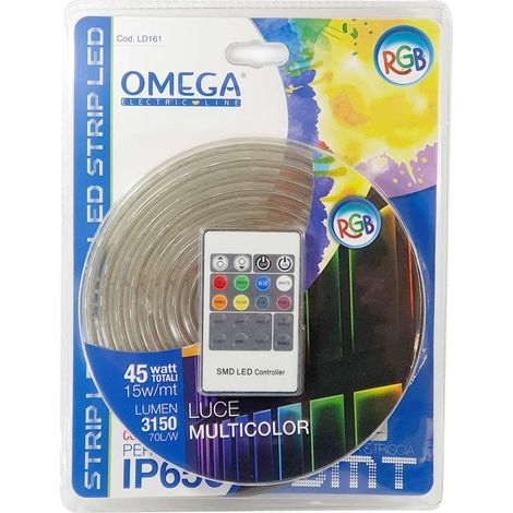 Striscia led rgb da 3 metri con telecomando (1/2)