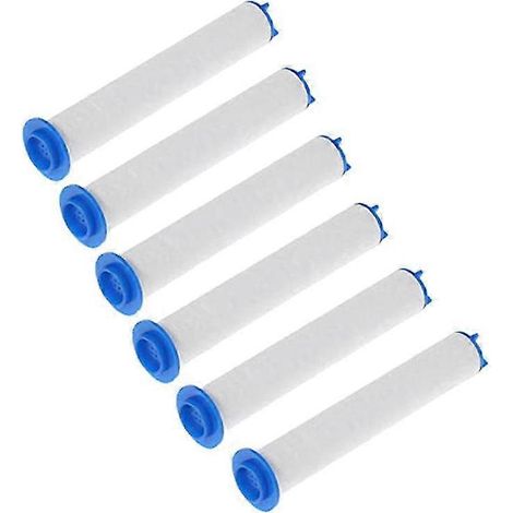 6 Stück tragbarer Hochdruck-Wasserduschfilter Badezimmer Badewanne Duschfilterkern Wasser Puri (1/5)