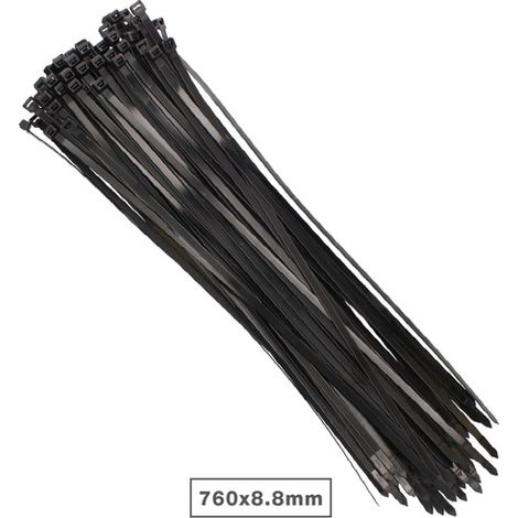 Pack 100 Unidades Bridas 760x9.0mm Negro GSC 000900101