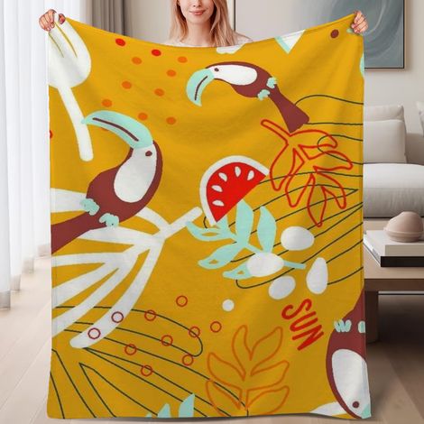 Couverture de lit en polaire, jeté doux et chaud idéal pour le printemps, légère et luxueuse en microfibre de polyester, décoration intérieure cosy, ajout parfait à la décoration intérieure, cadeau id (1/4)