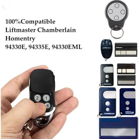 Télécommande de remplacement - 94335E (compatible 94330E/94334E/94333E/84335E) - 4 canaux - 433,92 MHz - Portée 10–50 m (1/4)