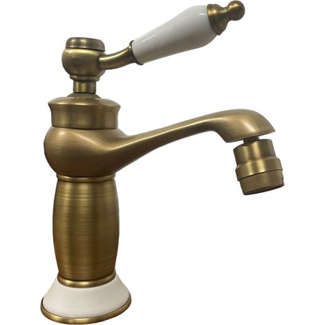 Mitigeur bidet bronze laiton antique avec céramique (1/4)