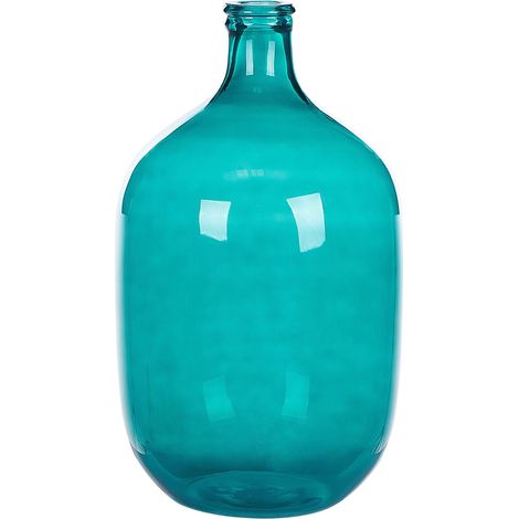 Dekovase SAMOSA Glas 48 cm Türkis