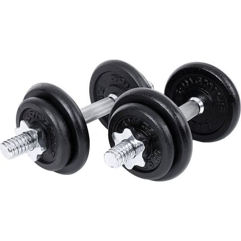 Set de 2 mancuernas cortos de hierro fundido 40 kg 120002025 (1/5)