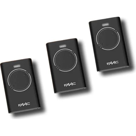faac 3 x télécommande 2 canaux xt2 433 slh lr 7870071 (1/3)