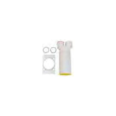 Vaillant Attacco valvola dritto Diam. 125 mm per due tubi flessibili dell'aria, 0020189343