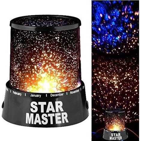 Veilleuse - LED - Projecteur Etoiles - Noir - 3W - Pour Bébé