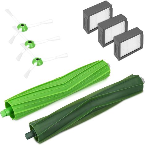 Ensemble d'accessoires de balayeuse pour la série irobot i7 E5 E6 (1 paire brosse principale + 3 filtres + 3 brosses latérales) (1/2)