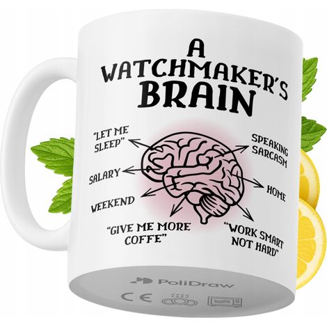 Lustige Kaffeetasse mit witzigem Textdesign für Uhrmacher – ideal für Geburtstage, Namenstage und Feiertage. Hochwertige Tasse für besondere Anlässe, ob zu Hause, im Büro oder bei der Arbeit. Farbe: W