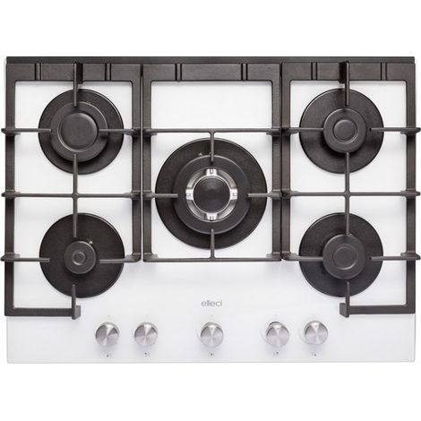 Piani cottura da incasso elleci Quadro 70 2018 Keratek Plus 96 Bianco Assoluto in vetro cristallo PKCQ70296CS (1/2)