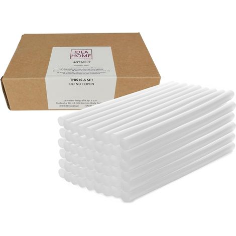 Bâtons de Colle Chaude Transparents Ø 11 mm x 200 mm – Lot de 50 – Sticks sans Odeur pour Pistolets 11–12 mm – Forte Adhérence & Haute Stabilité Thermique (1/5)