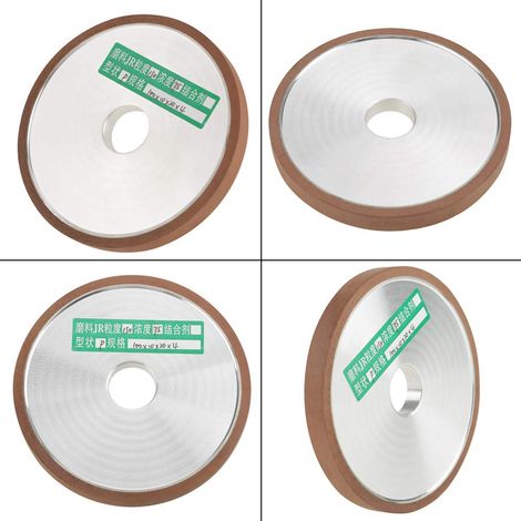 Resin Grinding Disc for Cutting Grinder, Precision Grinding Tool for Alloy Knife, Serrated Process, Diamond/Resin, 100 x 20 x 10 mm (1/5)