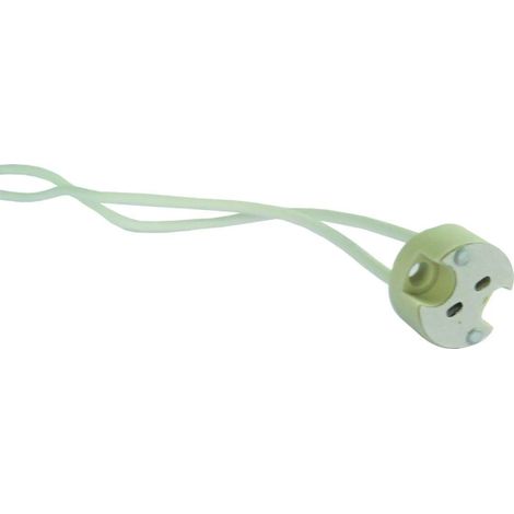 Douille G4 dichroique 10A, 24V, cable 0.75 mm2, longueur 125 mm