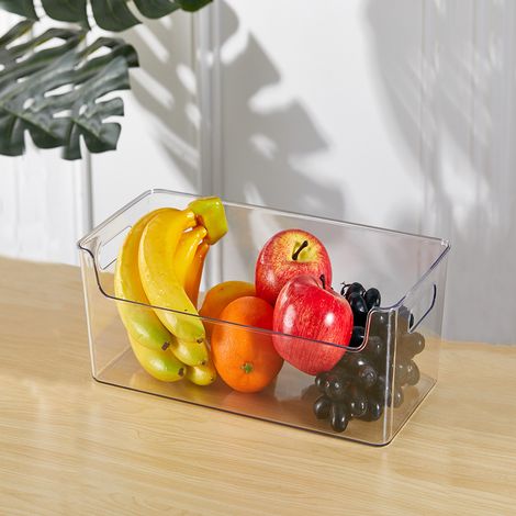 2Pcs Stackable Refrigerator Storage Organizers with Handles,5.5L (1/5)