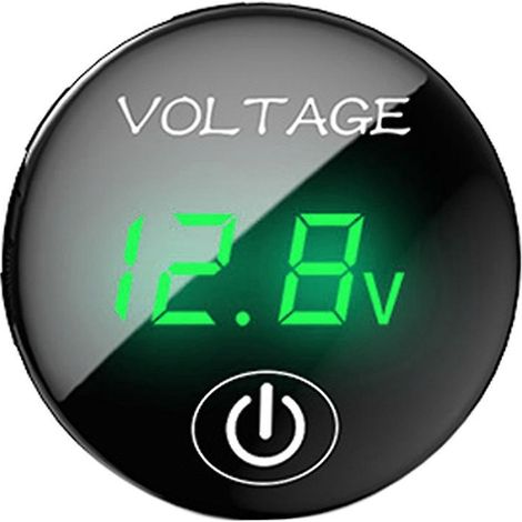 Panneau LED numérique de tension DC 12V-24V pour voiture moto avec interrupteur tactile ON/OFF batterie