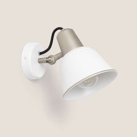 Lampada da Parete Bagno Metallo Birzay Bianco
