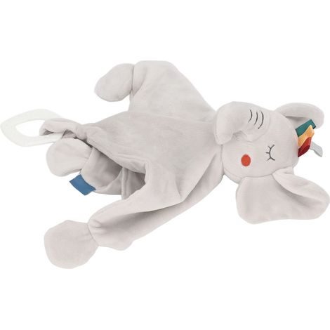 Couverture de sécurité pour bébé, couverture mignonne avec animaux, couverture de sécurité multifonctionnelle et douce pour dormir et jouer avec un éléphant (1/5)