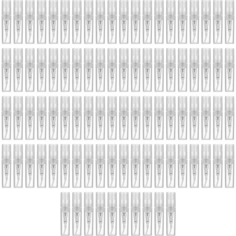 Mini Transparent 2 ML Vaporisateur Bouteille en Plastique Parfum Vaporisateur Bouteille D'éChantillon Vide Adapté pour Voyage Partie 90 Pcs (1/5)