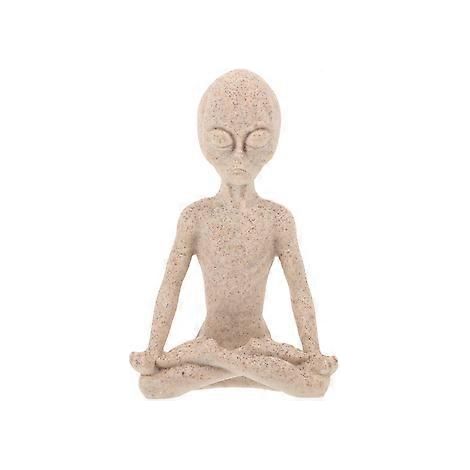 Alien-Skulptur aus Kunstharz, lustige Alien-Figur für den Schreibtisch, Dekoration aus Kunstharz für Zuhause (1/2)