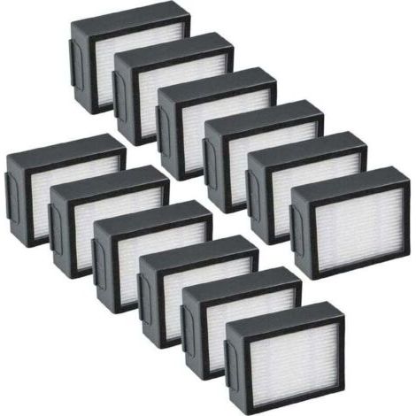 12-Pack Remplacement Filtres - iRobot Roomba i & e i7 e5 e6 + J7 Pièces de Rechange pour Aspirateur Accessoires (1/4)