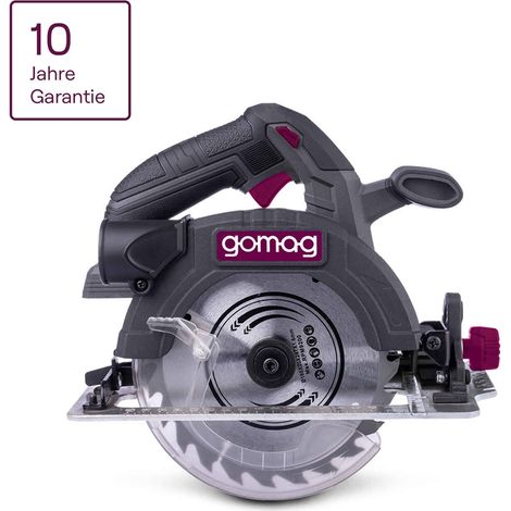 Gomag Akku-Handkreissäge GO-HKS165BL 20V Kreissäge 55mm Schnitthöhe mit LED (1/5)