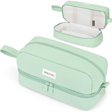 Trousse Scolaire, Fourniture Scolaire Kit De Crayon à Grande Capacité, 3 Sacs De Soie Adaptés Aux Étudiants, Aux Filles, Aux Filles Et Aux Adolescents, Vert, U49YX003G